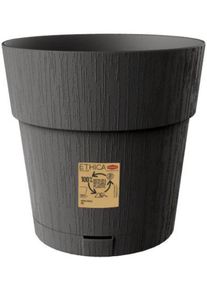 Stefanplast vaso fioriera ethica &oslash; 30 grafite, con riserva d'acqua