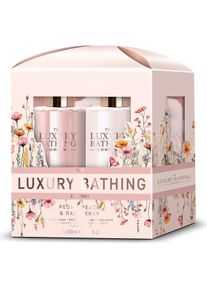 Grace Cole, Beauty Geschenkset, Körperpflege-Geschenkset Pfingstrose, Pfirsich und Himbeere 3-tlg (Körperpflegeset)