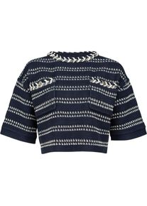 Pinko, Damen, Blusen, Escalante Maglia Punto Fantasia, Blau, (L)