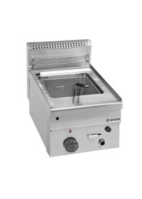MBM Friteuse professionnelle à gaz - 8 l - avec vidange - série 66 | Professionnel | HoReCa | CHR