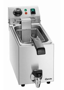 Bartscher Friteuse professionnelle électrique 4 l - avec vidange - 230 V - 2 kw - SNACK I Plus | Professionnel | HoReCa | CHR