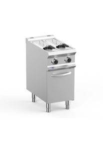 MBM Friteuse professionnelle électrique double - 2 x 7 l - avec vidange - sur meuble - 400 V - 10,5 kw - Lux 700 | Professionnel | HoReCa | CHR
