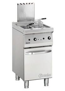 Bartscher Friteuse professionnelle à gaz double - 2 x 7 l - sur meuble - série 700 Classic | Professionnel | HoReCa | CHR
