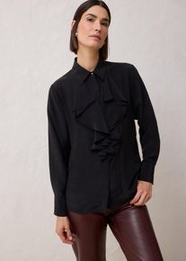 Bluse mit Seide, schwarz, Gr&ouml;&szlig;e 44, bonprix