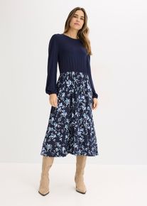 Jerseykleid aus Viskose-Mix, blau, Gr&ouml;&szlig;e 40/42 (M), Viskose, bonprix