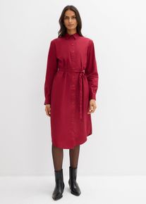 Midikleid aus reiner Bio-Baumwolle, rot, Gr&ouml;&szlig;e 40, mit Baumwolle, bonprix