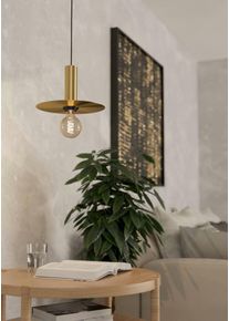 Eglo Hanglamp ESCANDELL Hanglamp, staal, E27, IP20, eettafellamp, vintage, lamp (1 stuk) hanglampen goud(kleur)