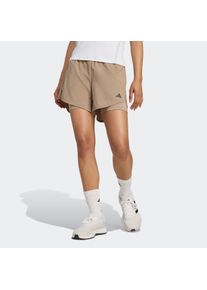 adidas Performance Short W MIN 2IN1 SHO (1-delig) dames korte broeken maat XL bruin