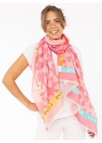 Zwillingsherz Sjaal "Love & More" dames sjaals roze
