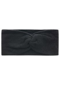 Zwillingsherz Hoofdband Classic Knoop voor, kasjmier, fijn breiwerk dames mutsen zwart