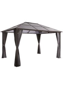 Konifera Zij-element partytent voor verzendkosten, 2 zijkanten, bxd: 300x400 cm (2 stuks) tuinpriëlen grijs