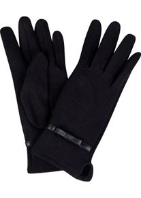 Capelli New York Gebreide handschoenen met siersluiting, metalen logo, fijn breisel (1 paar) dames handschoenen blauw