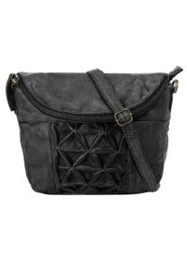 XZONE X-Zone Schoudertas echt leder dames tassen maat Onesize zwart