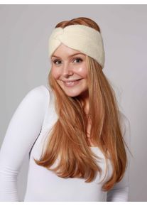 Zwillingsherz Hoofdband "Rib" dames mutsen wit