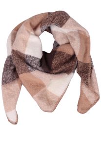 Capelli New York Modieuze sjaal Ruitpatroon, driehoekige doek, verwarmend (set, -) dames sjaals bruin