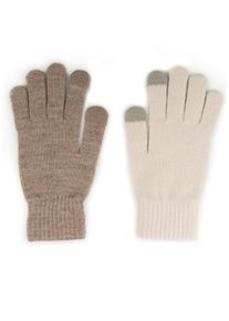 Capelli New York Gebreide handschoenen (1 paar) dames handschoenen beige