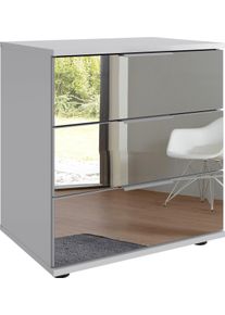 wimex Nachtkastje Saigon met 3 laden, fronten optioneel van glas of spiegels nachtkastjes wit