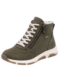 Remonte Sneakers met sleehak high-top sneaker, veterschoen, vrijetijdsschoen met buitenrits dames sleehak sneakers maat 40 groen