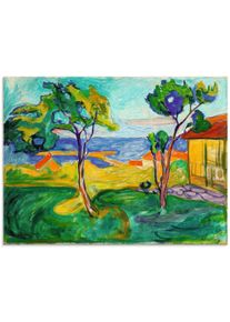 Artland Print op glas De tuin in Asgardstrand. 1904-05 landschappen groen