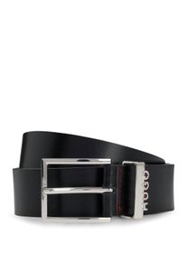 Hugo Leren riem Geek-ML_Sz35 met Hugo opdruk heren riemen maat 100 zwart