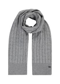 Lerros Gebreide sjaal Lerros Heren gebreide sjaal met kasjmier heren sjaals grijs