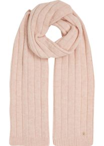 Tommy Hilfiger Gebreide sjaal TH TIMELESS SCARF met monogram-embleem dames sjaals roze