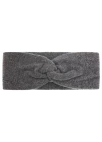 Zwillingsherz Hoofdband Classic Knoop voor, kasjmier, fijn breiwerk dames mutsen grijs