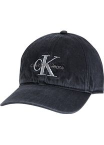 Calvin Klein Baseball pet 6 PANEL MONO LOGO BB CAP heren petten zwart