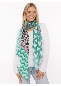 Zwillingsherz Sjaal Viscose Mix "Wild Heart Mix" dames sjaals groen