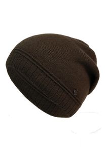 Capelli New York Beanie Metalen logo, gerimpeld, fijngebreid (set) dames mutsen groen