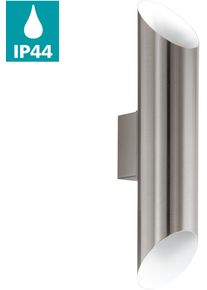 Eglo Led-wandlamp voor buiten AGOLADA zwart / l7,5 x h36 cm / incl. 2 x led-printplaat / buitenlamp (1 stuk) buitenlampen zilver(kleur)