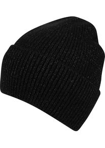 Capelli New York Beanie Gebreide muts met subtiel verwerkte glitterdraadjes dames mutsen zwart