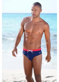 Bugatti Zwembroek Birk met contrastkleurige details heren zwembroeken maat 9 blauw