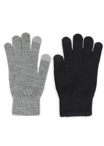 Capelli New York Gebreide handschoenen (1 paar) dames handschoenen grijs