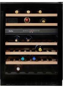 Amica Wijnkoelkast WK 341 110-1 S / WBB 4661 ADB voor 45 standaardflessen á 0,75l, vrijstaande koelkast wijnkoelkasten