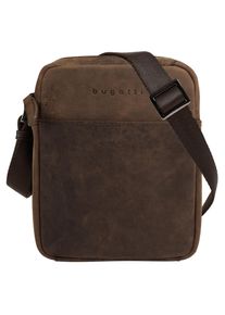 Bugatti Schoudertas Luca echt leder unisex tassen maat Onesize bruin