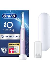 Oral-B Oral B Elektrische tandenborstel IO 4 met magnet technologie, 4 reinigingsstanden, reisetui mondverzorging paars