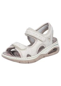 Rieker Trekkingsandalen Vegan Klittenbandschoen, outdoorsandaal, zomerschoen met Rieker Air demping dames sportieve sandalen maat 39 wit