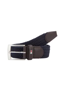 Tommy Hilfiger Stoffen riem New Adan Belt 3,5 cm NEW ADAN RIEM van gevlochten stretch-gurtbandweefsel heren riemen maat 95 blauw