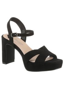 Aniston SHOES Highheel sandaaltjes , zomer schoen, avondsandaal, plateau - nieuwe collectie dames sandalen met hoge hak maat 39 zwart