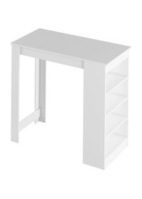 Barový stôl AUSTEN, biely