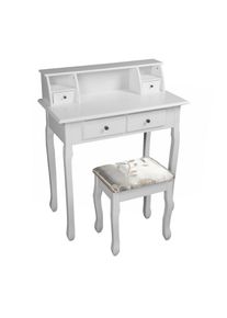 Dekoratívny stolík so stoličkou RODES NEW, biely