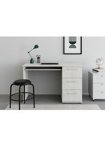 VOGL M&ouml;belfabrik Bureau Tobi, optioneel met toetsenborduitrekking, met 3 lades, breedte 115 cm, made in germany bureaus grijs