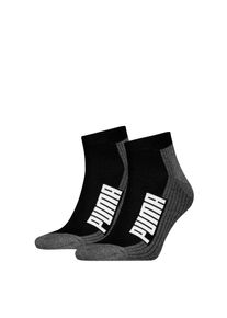 Puma Korte sokken Puma UNISEX BWT CUSHIONED QUARTER 2P (2 paar) unisex sportsokken maat 35-38 zwart