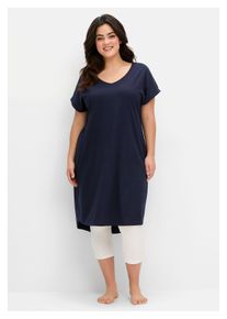 sheego Shirtjurk dames shirtjurken maat 40/42 blauw