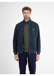 Lerros Sweatvest Lerros Sweatjas, sportief geribbeld heren sweatvesten maat L blauw