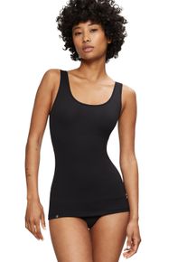 Triumph Modellerend hemd Trendy Sensation Shirt 02 brede bandjes, shape-effect, diepe ronde hals dames bodyshaping maat L zwart