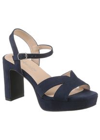 Aniston SHOES Highheel sandaaltjes , zomer schoen, avondsandaal, plateau - nieuwe collectie dames sandalen met hoge hak maat 36 blauw