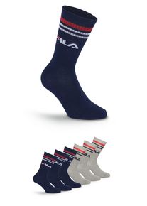 Fila Sokken UNISEX LIFESTYLE PLAIN SOCKS (6 paar, 3 paar) jongens sokken maat 35-38 blauw