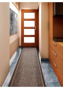 PRIMAflor-Ideen in Textil Loper Schoonloopmat MALAGA, Made in Belgium Vuilvangmat, gemêleerd, gestreept, slijtvast, antislip lopers bruin